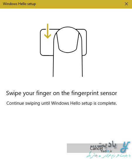 تنظیم سنسور اثر انگشت (Fingerprint) برای ورود به ویندوز 10