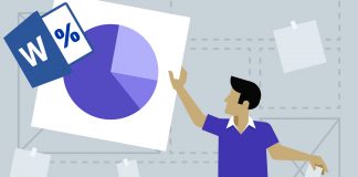آموزش روش رسم نمودار درصدی در ورد (Word)