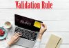 قانون اعتبار سنجی (Validation Rule)